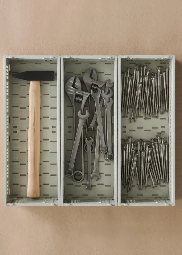 Colour Crate Mini Oblong, Charcoal fra Hay