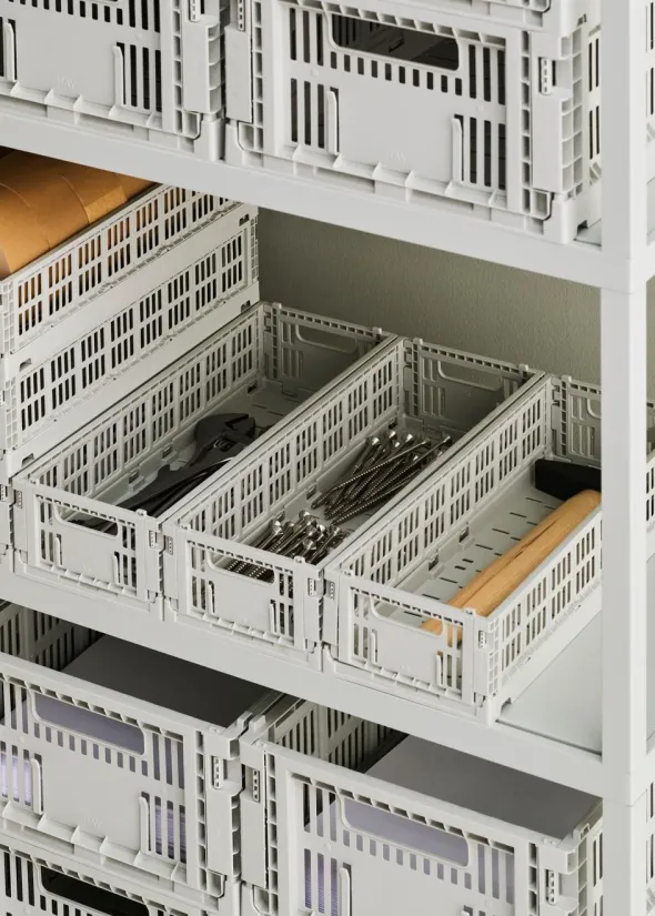 Colour Crate Mini Oblong, Grey fra Hay