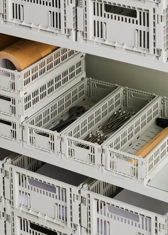 Colour Crate Mini Oblong, Off white fra Hay