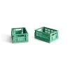 Colour Crate Mini 2 Stk., dark mint fra Hay
