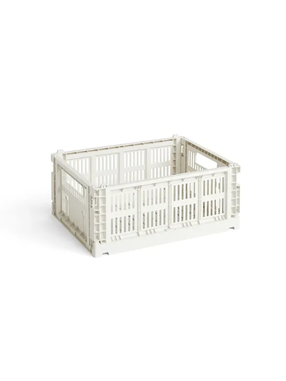 Colour crate M, off white fra Hay