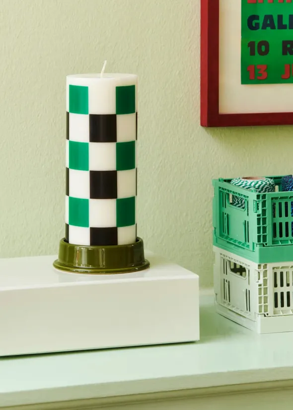 Column Candleholder, army/medium fra Hay