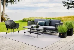 Connect 3 personers Sofa, black/antracite fra Cane-line