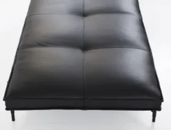 Daybed, sort læder fra HANDVÄRK
