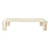 Doric Coffee Table 140 x 80 cm, Neutral White Travertine fra GUBI