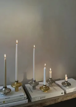 Doublet Candleholder Large, gold fra Hein Studio