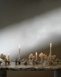 Doublet Candleholder Large, gold fra Hein Studio