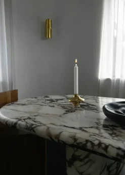 Doublet Candleholder Small, gold fra Hein Studio
