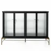 Dowry I kabinet, onyx eg, frosted glass fra Stellar Works