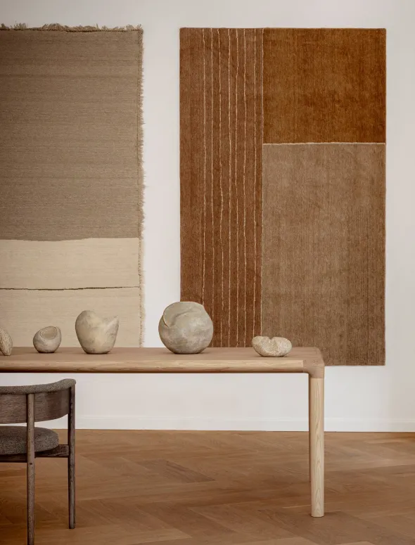 Drift Line gulvtæppe, Terracotta fra Linie Design