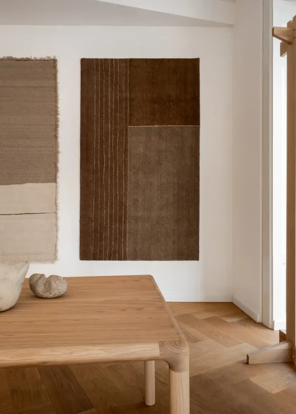 Drift Line gulvtæppe, Terracotta fra Linie Design