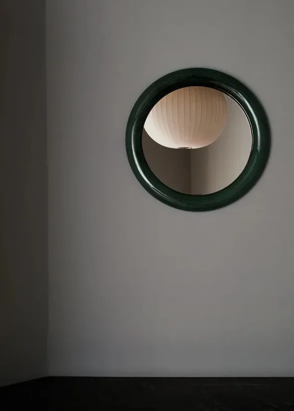 Duplum Spejl, electric jade fra raawii