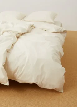 Duvet Set & Pillow Case 140x220, pure ecru fra Aiayu