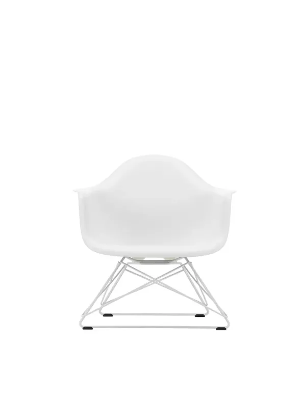 Eames Plastic Armchair LAR, hvidlakeret fra Vitra