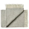 Fanø Plaid, light nordic grey fra Silkeborg Uldspinderi