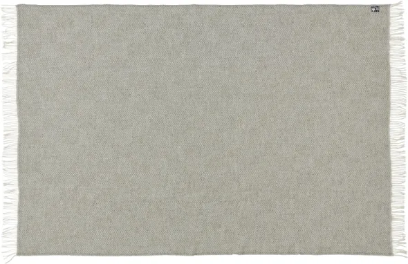 Fanø Plaid, light nordic grey fra Silkeborg Uldspinderi