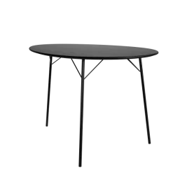 FH3603 Æggebordet, Special Edition i sort ask, sort stel af Arne Jacobsen