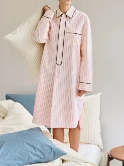 Fineline Long Nightshirt fra Hay