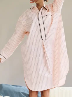 Fineline Long Nightshirt fra Hay