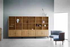 FK63 Reol med hylder, oprejst fra Carl Hansen & Søn