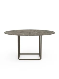Florence Spisebord Ø145, gris du marais/beige grey fra New Works