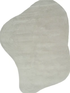 Fluid Arc gulvtæppe, Chalk fra Linie Design