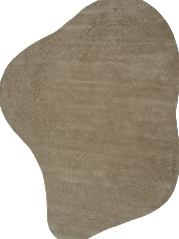 Fluid Arc gulvtæppe, Earth fra Linie Design