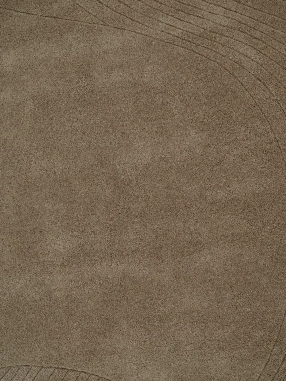 Fluid Arc gulvtæppe, Earth fra Linie Design