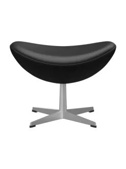 3127 Fodskammel til Ægget af Arne Jacobsen læder