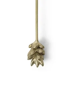 Forest Christmas Tree Candle Holders, sæt á 4 stk., brass fra Ferm Living