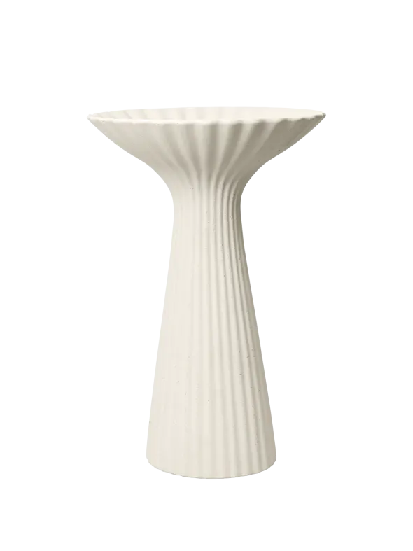 Fountain Pedestal Bowl, Ivory fra Ferm Living