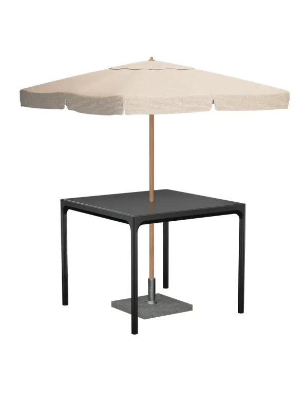 Four alu table 90 x 90 cm fra Houe