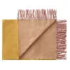 Franja Plaid, pink/yellow fra Silkeborg Uldspinderi