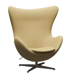 3316 Ægget loungestol, stel i brown bronze af Arne Jacobsen