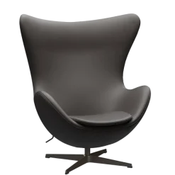 3316 Ægget loungestol, stel i brown bronze af Arne Jacobsen