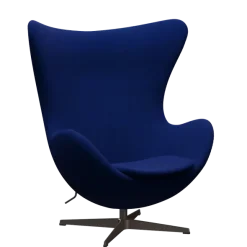 3316 Ægget loungestol, stel i brown bronze af Arne Jacobsen