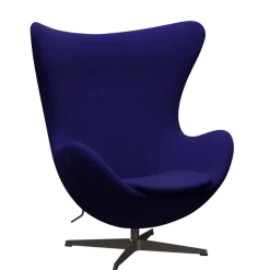 3316 Ægget loungestol, stel i brown bronze af Arne Jacobsen