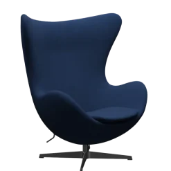3316 Ægget loungestol, stel i sort af Arne Jacobsen