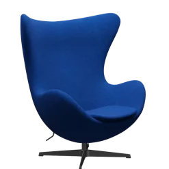 3316 Ægget loungestol, stel i sort af Arne Jacobsen