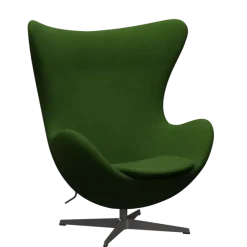 3316 Ægget loungestol, stel i warm graphite af Arne Jacobsen