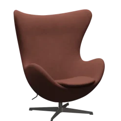 3316 Ægget loungestol, stel i warm graphite af Arne Jacobsen