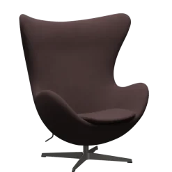 3316 Ægget loungestol, stel i warm graphite af Arne Jacobsen
