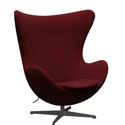 3316 Ægget loungestol, stel i warm graphite af Arne Jacobsen