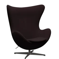 3316 Ægget loungestol, stel i warm graphite af Arne Jacobsen