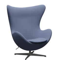 3316 Ægget loungestol, stel i warm graphite af Arne Jacobsen