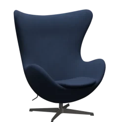 3316 Ægget loungestol, stel i warm graphite af Arne Jacobsen