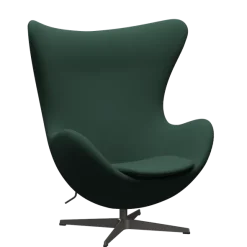 3316 Ægget loungestol, stel i warm graphite af Arne Jacobsen
