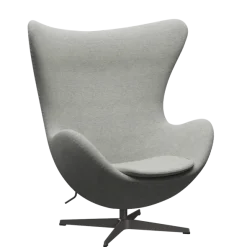 3316 Ægget loungestol, stel i warm graphite af Arne Jacobsen