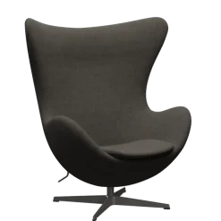 3316 Ægget loungestol, stel i warm graphite af Arne Jacobsen