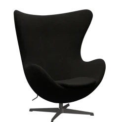 3316 Ægget loungestol, stel i warm graphite af Arne Jacobsen